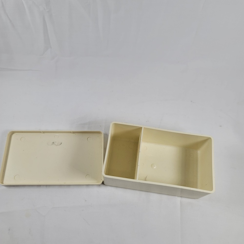Vintage Singer Sewing Machine Plastic Accesory box empty 5"x 2 3/4"