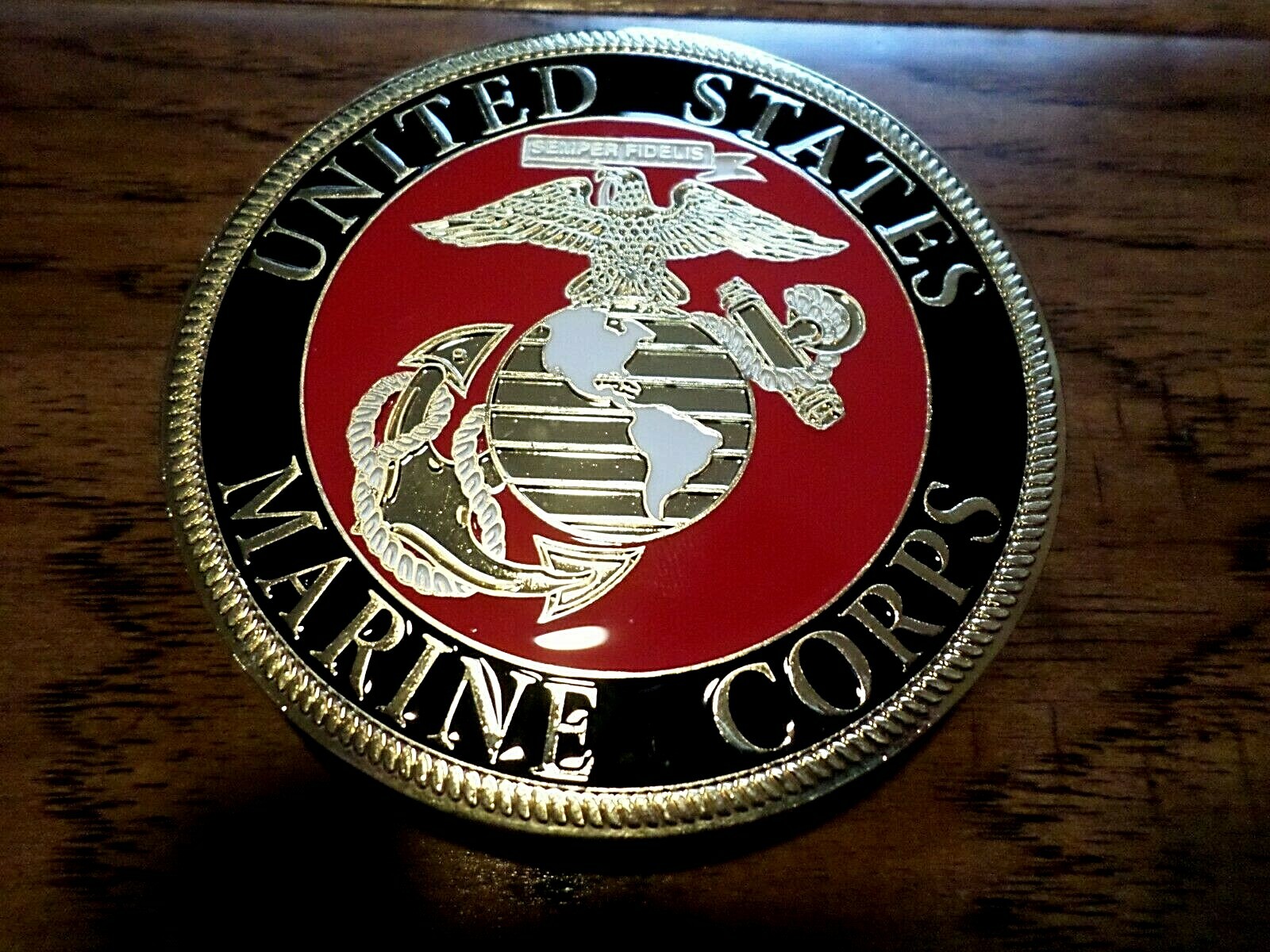 U.S MARINE CORPS EGA USMC AUTOMOBILE GRILL EMBLEM AUTO HOME MEDALLION