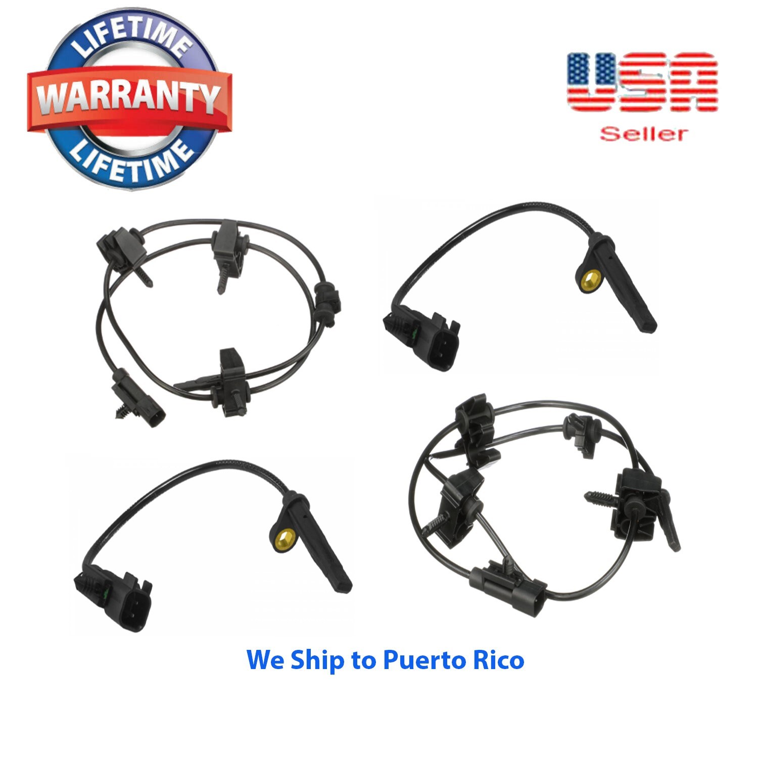 4 ABS Wheel Speed Sensor Front Rear Left & Right Fit CADILLAC SRX 2010-2016