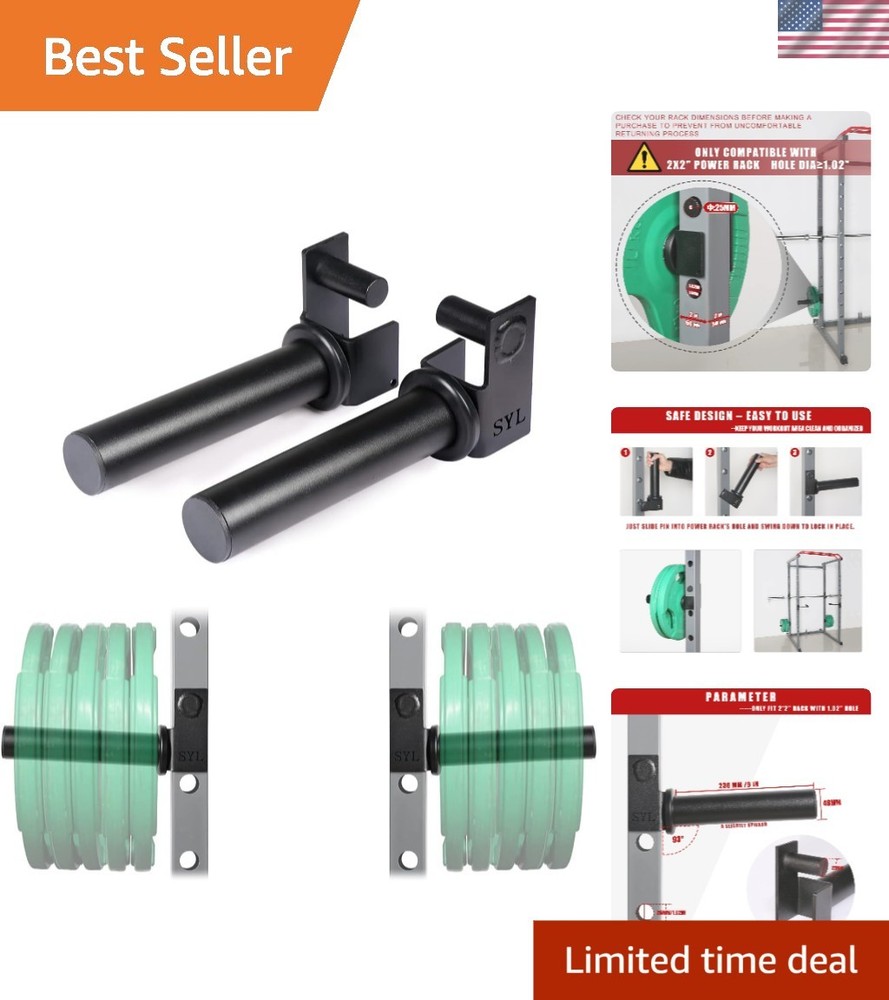Easy-Load Weight Plate Storage Rack Attachment - Secure & Durable Design
