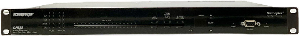 Shure DFR22 Soundplex Audio Processor Feedback Reduction