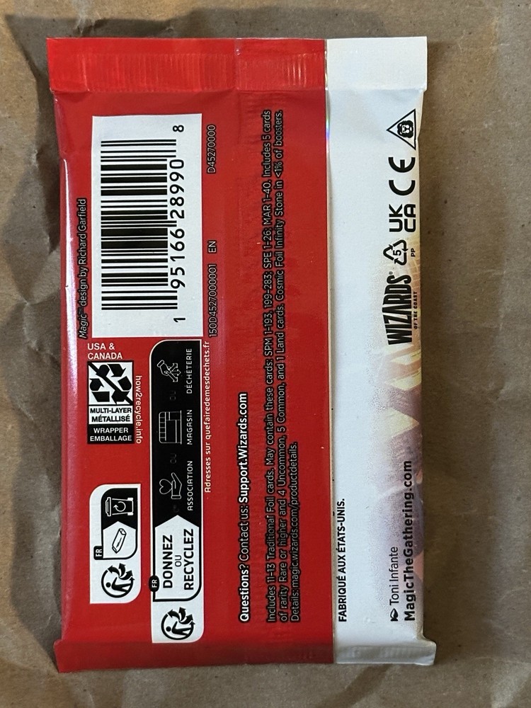 Magic The Gathering Spiderman Collector Booster Pack