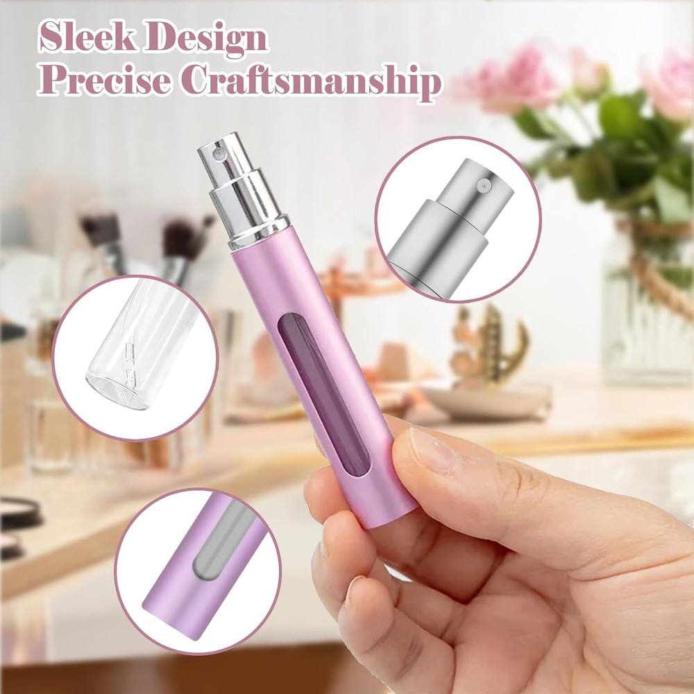 4PCS Premium Perfume Atomizer Refillable Perfume Bottle Travel, Mini Spray Bottl