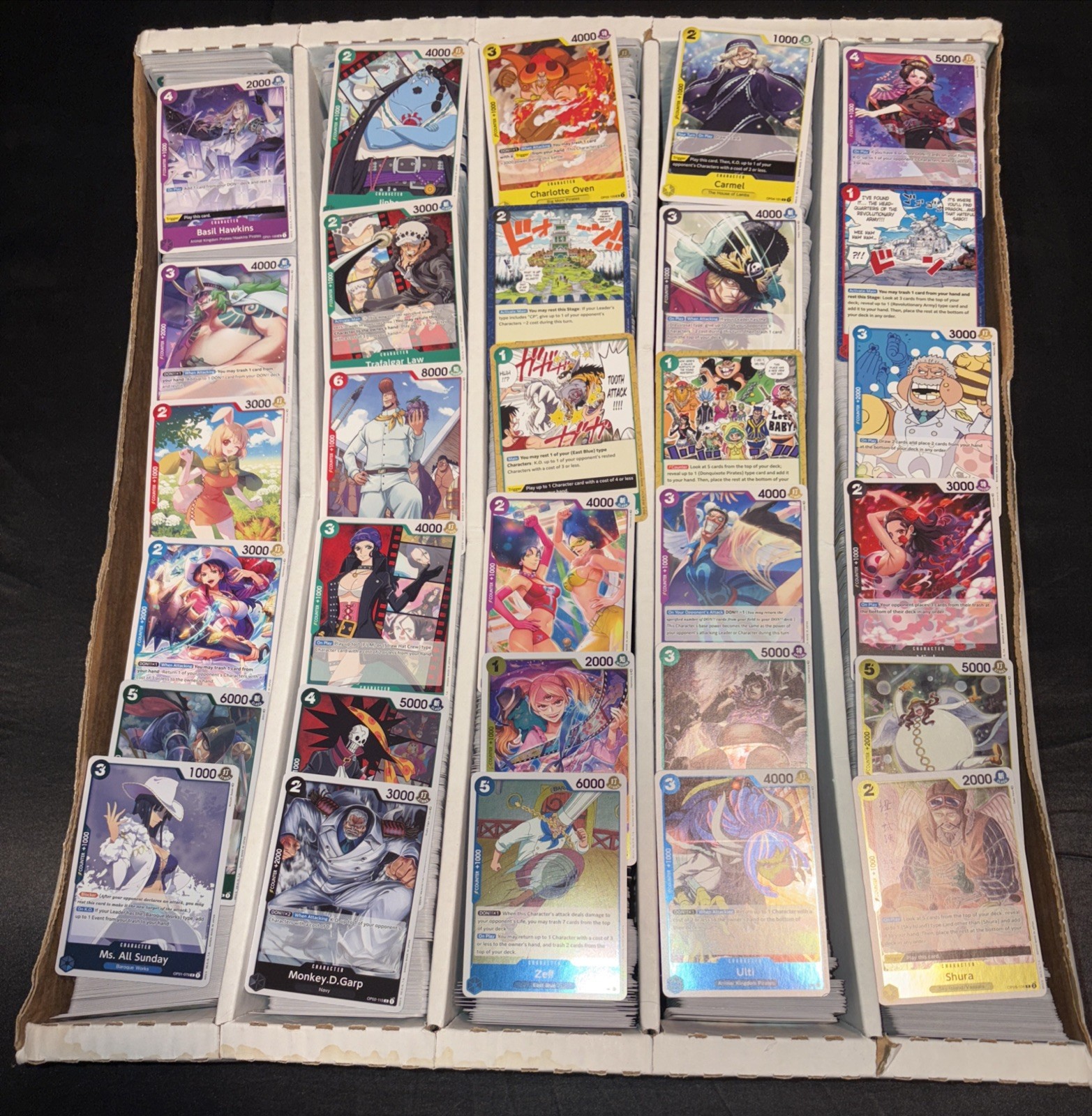 One Piece tcg 200 Cards Bulk Lot Collection Mixed w/ 180 C/UC & 20 RARES/FOILS