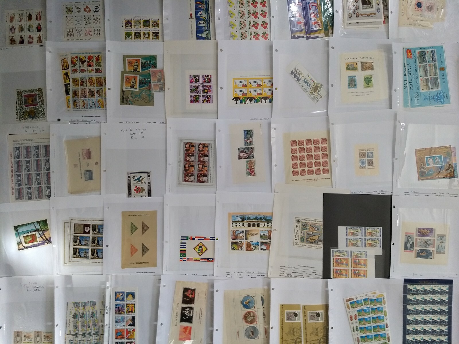 Worldwide Stamp Assortment Used & Mint - 500 Different 70 Countries in Full Sets