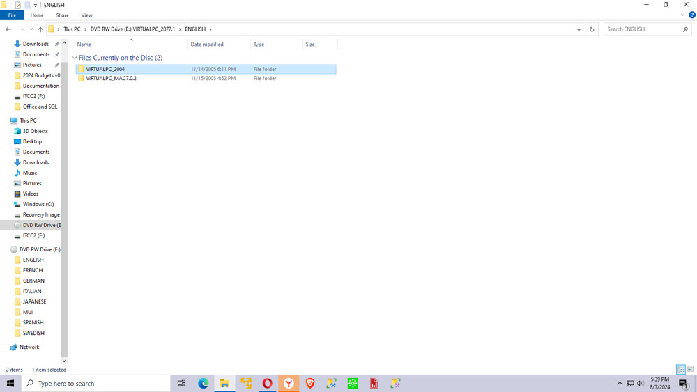 BRAND NEW MSDN Microsoft Virtual PC 2004 for PC + MAC 7.0.2 Multi Languages CD