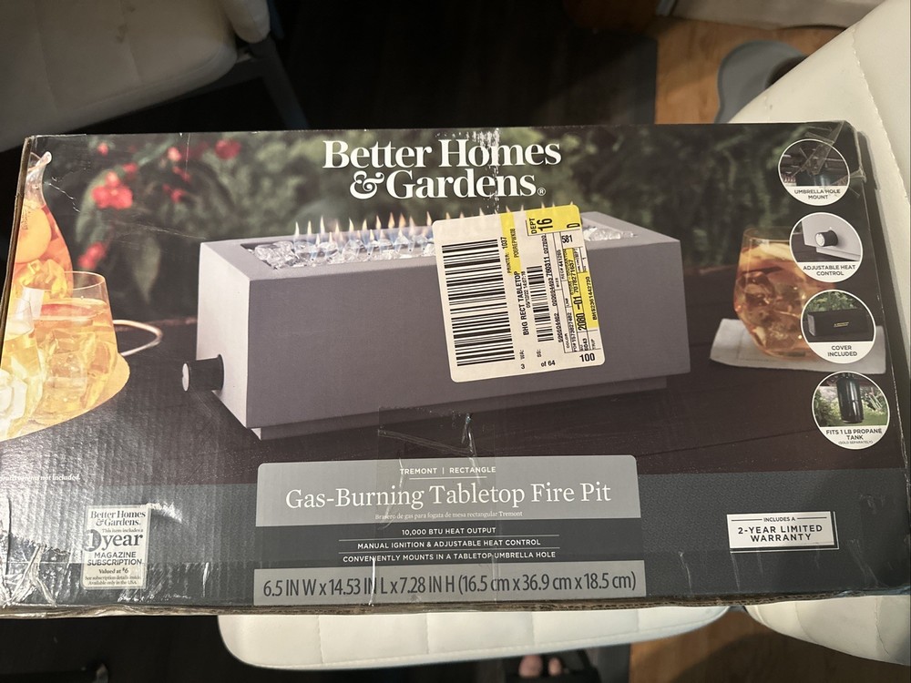 Gas Burning Tabletop Fire Pit