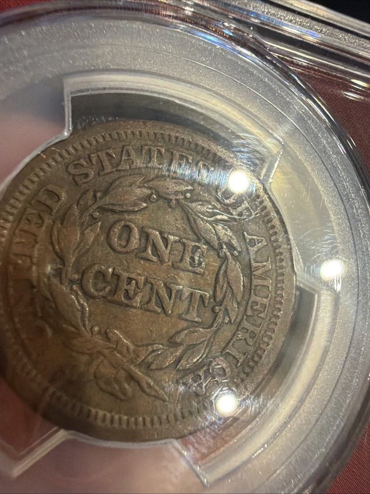 1847 Braided Hair Large Cent - PCGS VF30