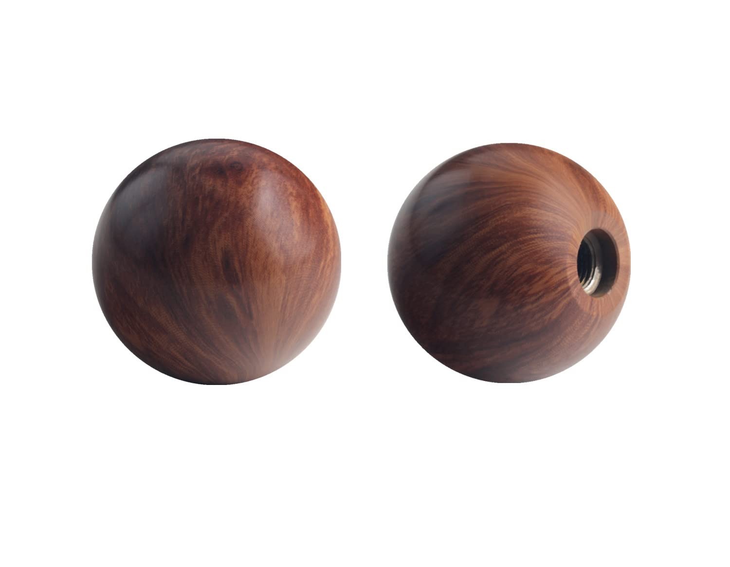 Universal Weighted Wood Gear Shift Knob - M8 to M12 Thread Adapters Includedn