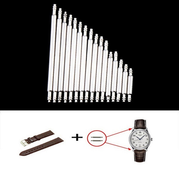 360pcs Watch PINS SPRING BARS Band Strap Link 8-25mm Repair Kit Stainless Steel