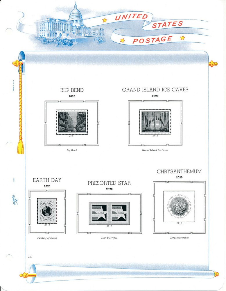 WHITE ACE 2020 US Regular Issue Singles & Coil Pairs Album Supplement RSC-44