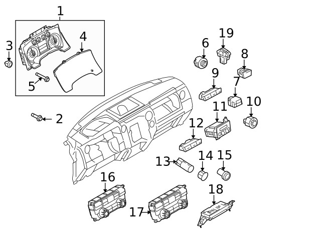 Genuine Ford Switch CL3Z14B166DA
