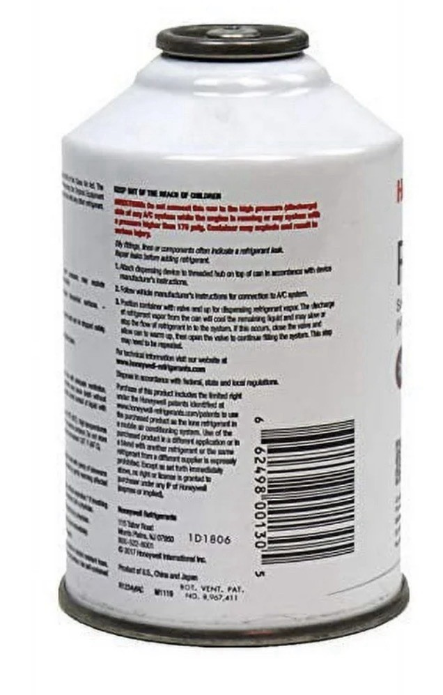 Honeywell R1234YF Automotive Refrigerant - 8oz Can- 4Pack
