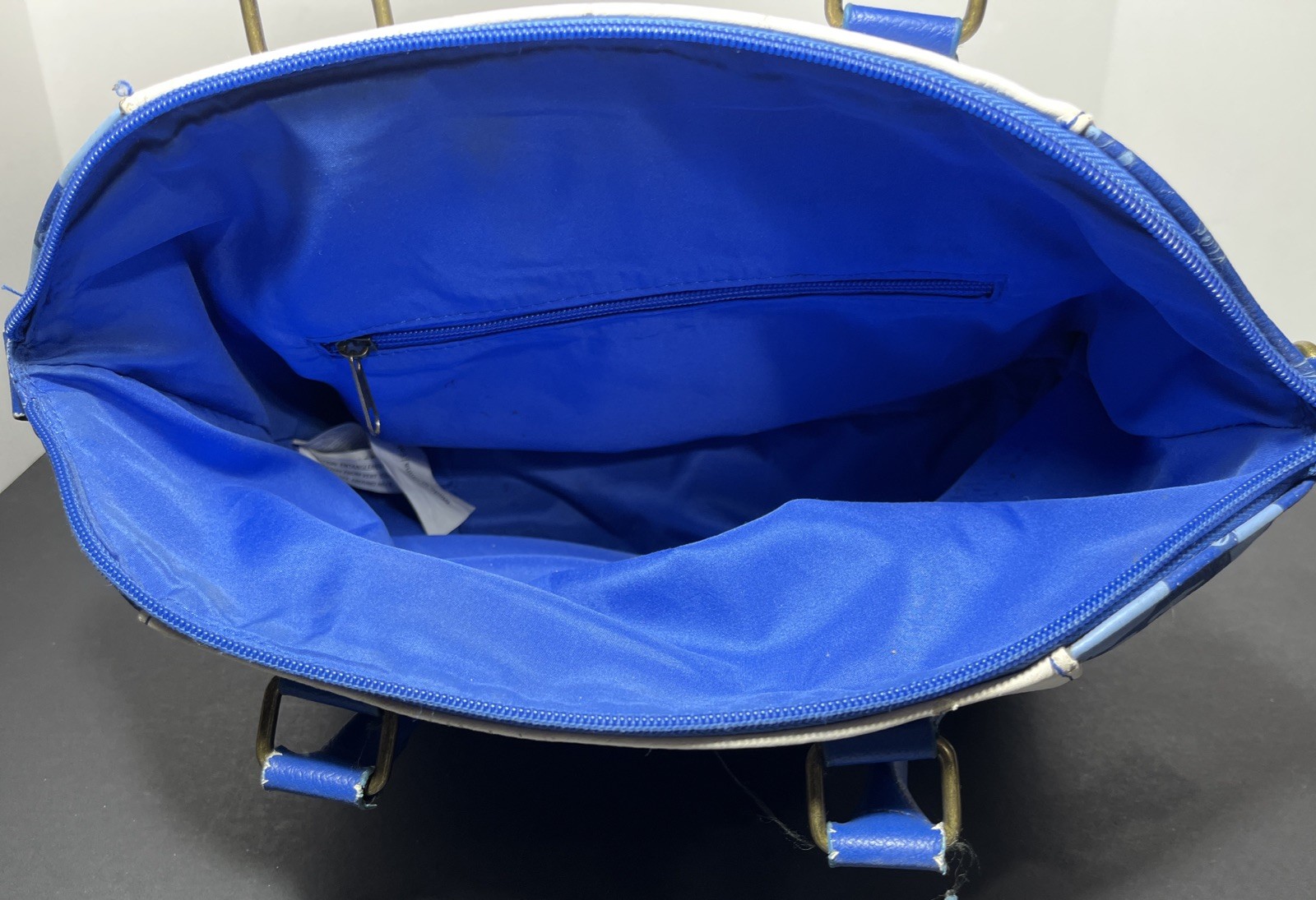 Disney LoungeFly Satchel Handbag Purse Snow White Blue & White 14x10"