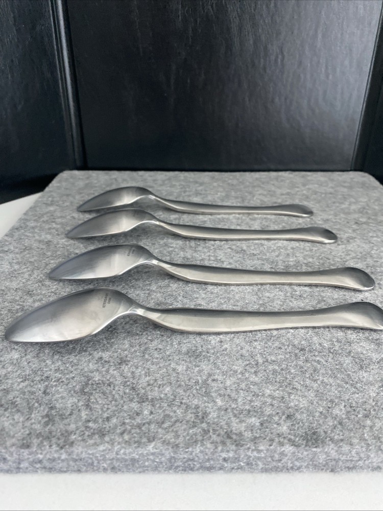 4 Retroneu 18/10 Stainless SILHOUETTE Flatware Dinner Spoon Flatware