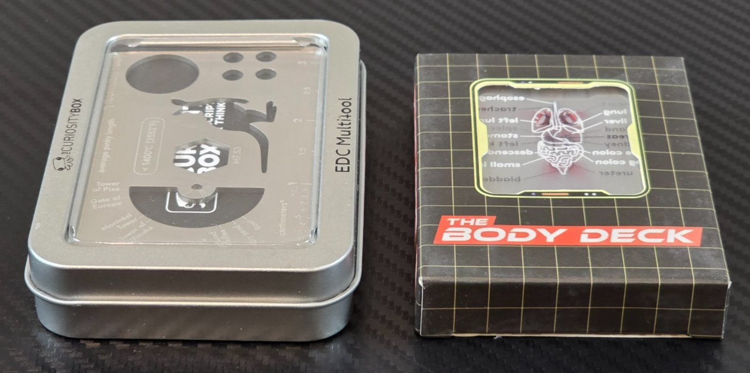The Curiosity Box The Body Deck Human Anatomy & The EDC Multifool Card