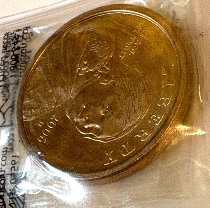 2006-D Sacagawea dollar with minting errors that collectors should notice
