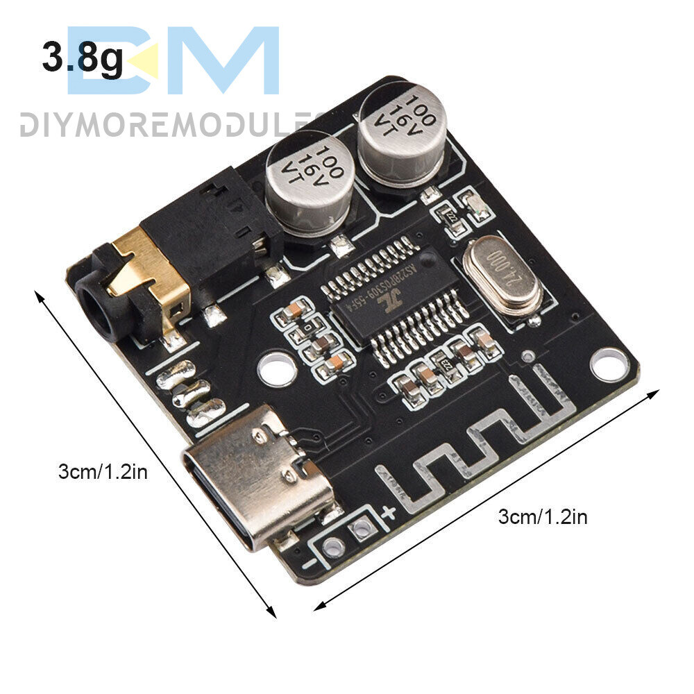 VHM-314 Bluetooth 5.0 Audio Decoder Board MP3 Amplifier Module USB Type-C New