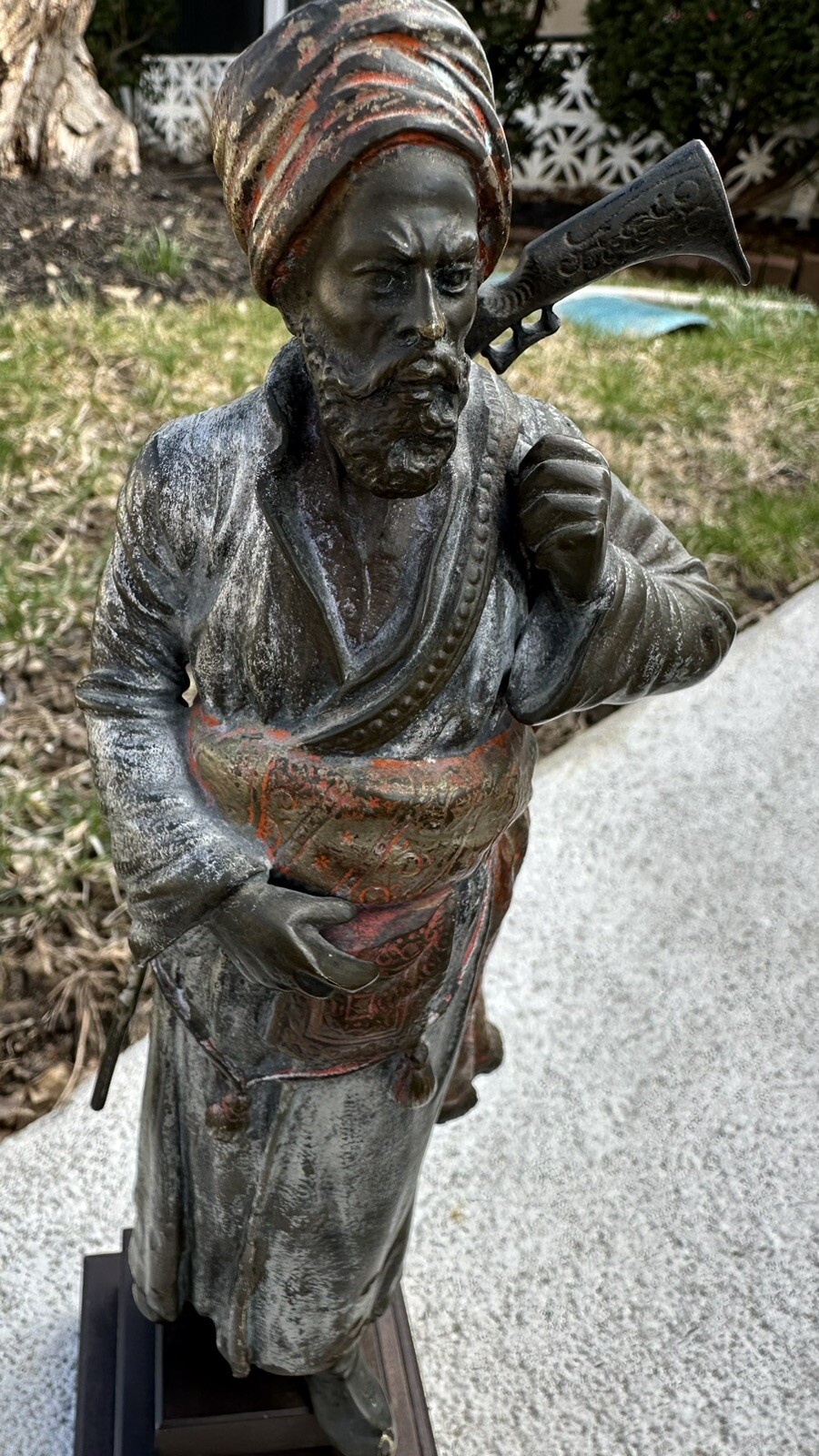 Wonderful Antique Bronze Arab Man