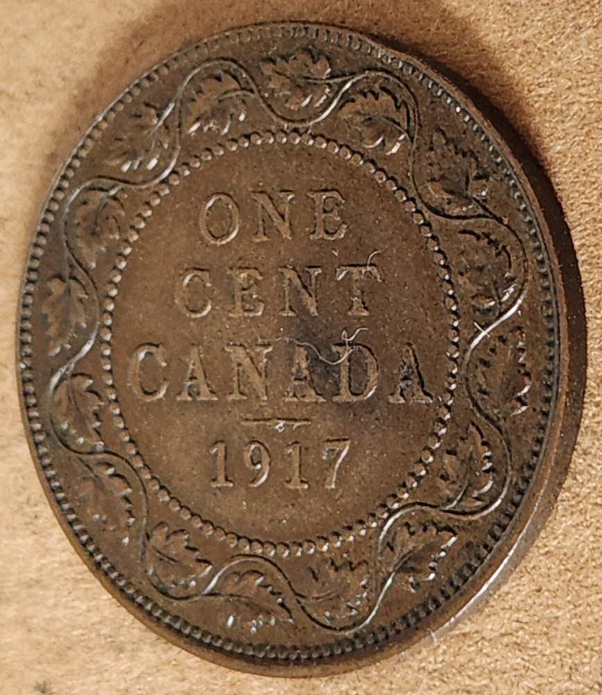 •1917•CANADA•ONE CENT•