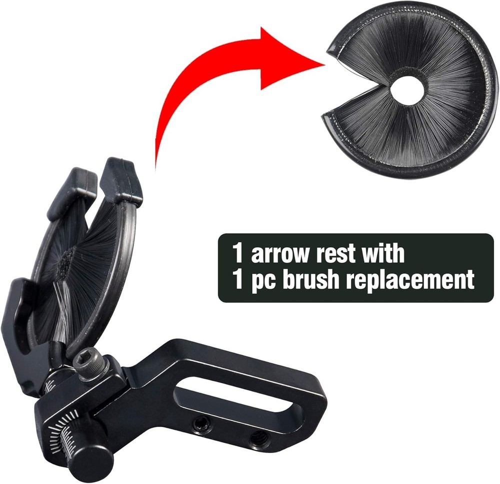 Versatile Round Arrow Rest - Full Containment for Enhanced Archery Performance