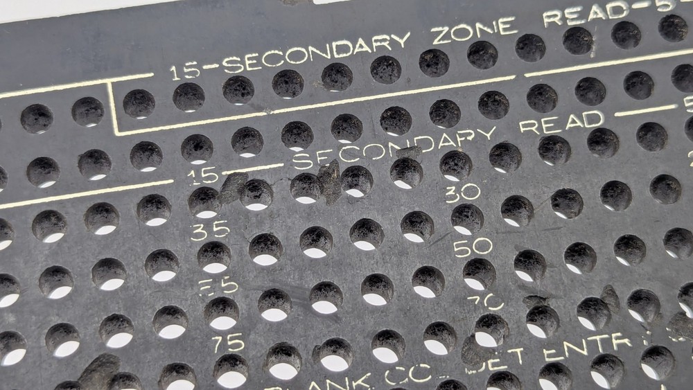 Vintage IBM 601059 MACHINE Plugboard Control Panel FOR DISPLAY