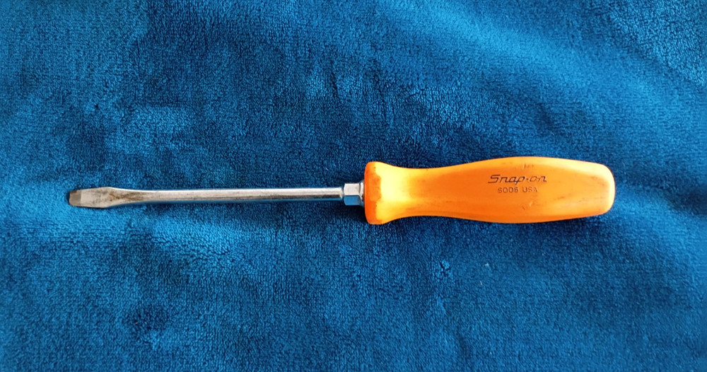 Snap-On Tools SDD6 Orange Hard Handle Screwdriver.