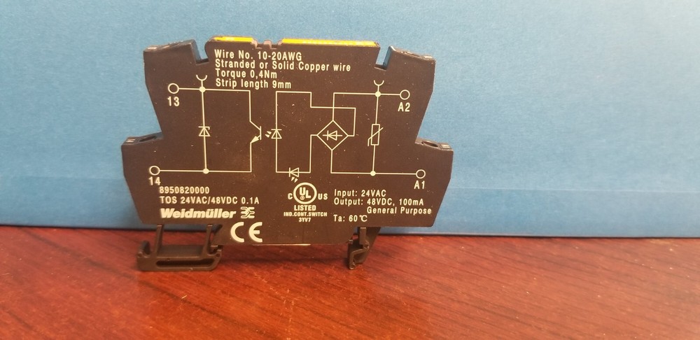 WEIDMULLER TERMINAL BLOCK 89508200000