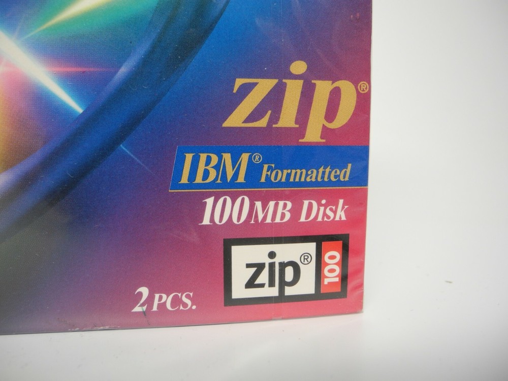 2 Pack Fuji ZIP Disc100 MB PC Computer Storage IBM Formatted