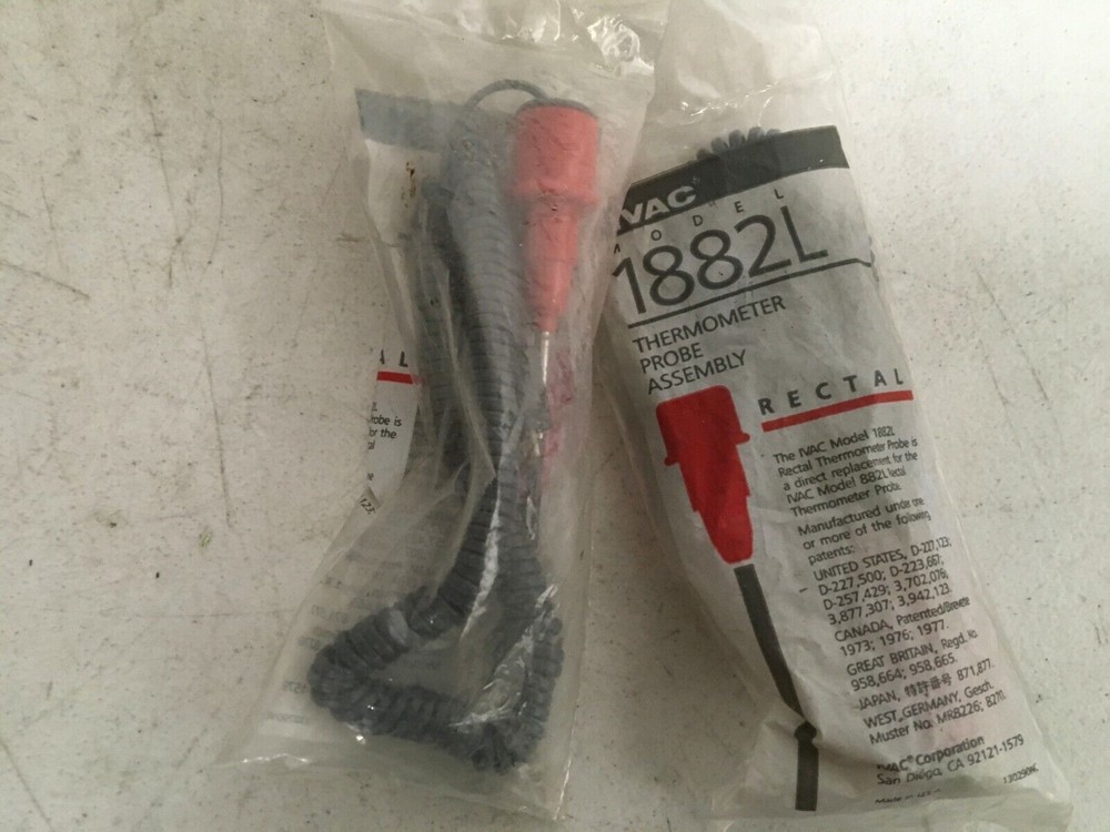 IVAC Model 1882L Rectal Thermometer Probe Assembly REPLACEMENT FOR 882L
