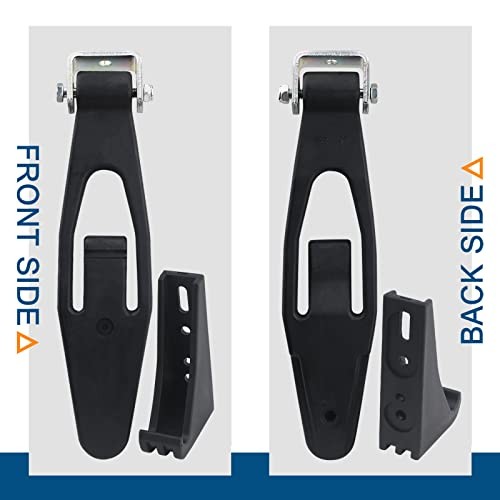 Hood Latch Strap with Catch Bracket Kit 2 Pack Compatible with Standard 2sets