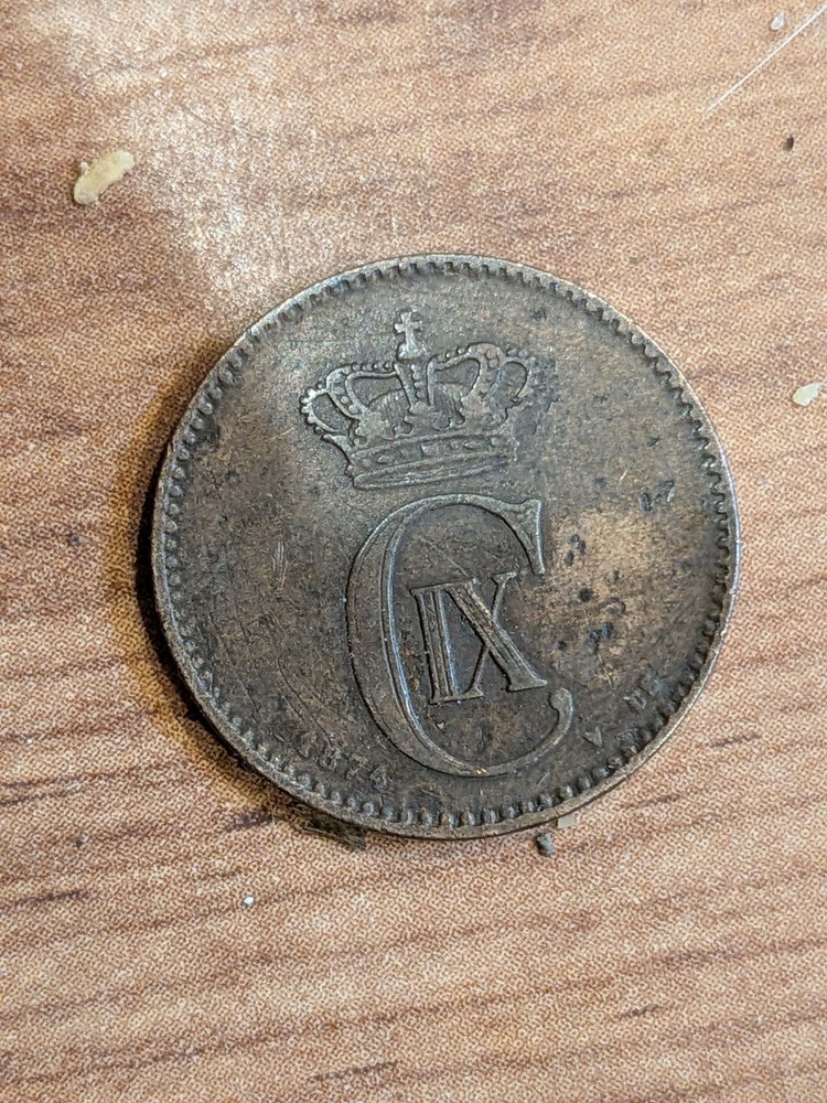 Denmark 2 Ore KM 793.1 1874