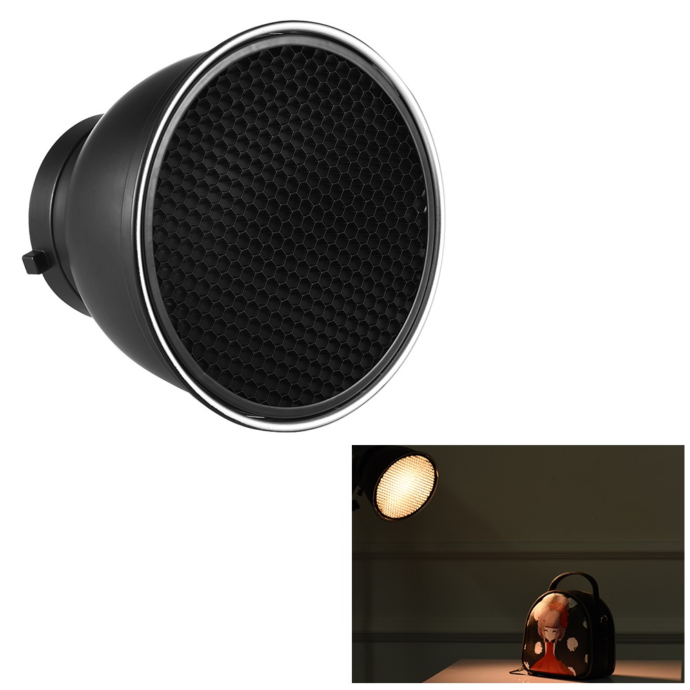 7'' Standard Reflector Diffuser Lamp Shade Dish With 60° Grid For