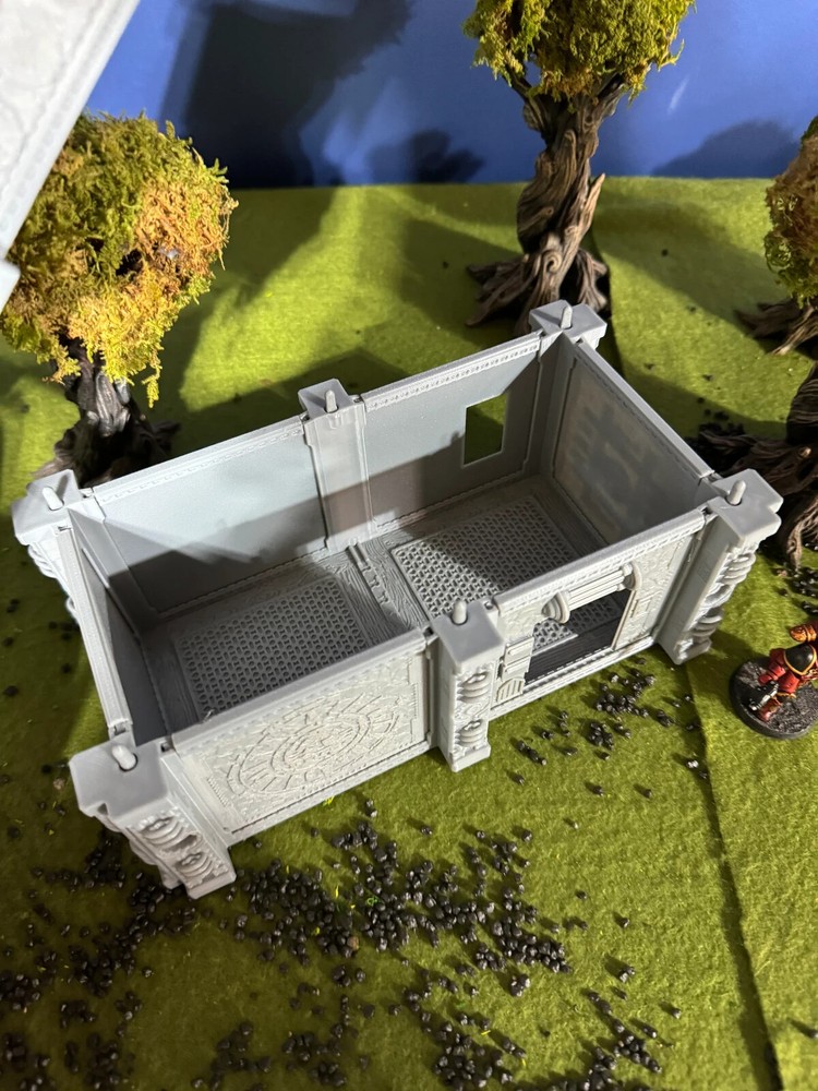 Medium Gothic Building Sci-Fi Wargaming Terrain: 3D Printed