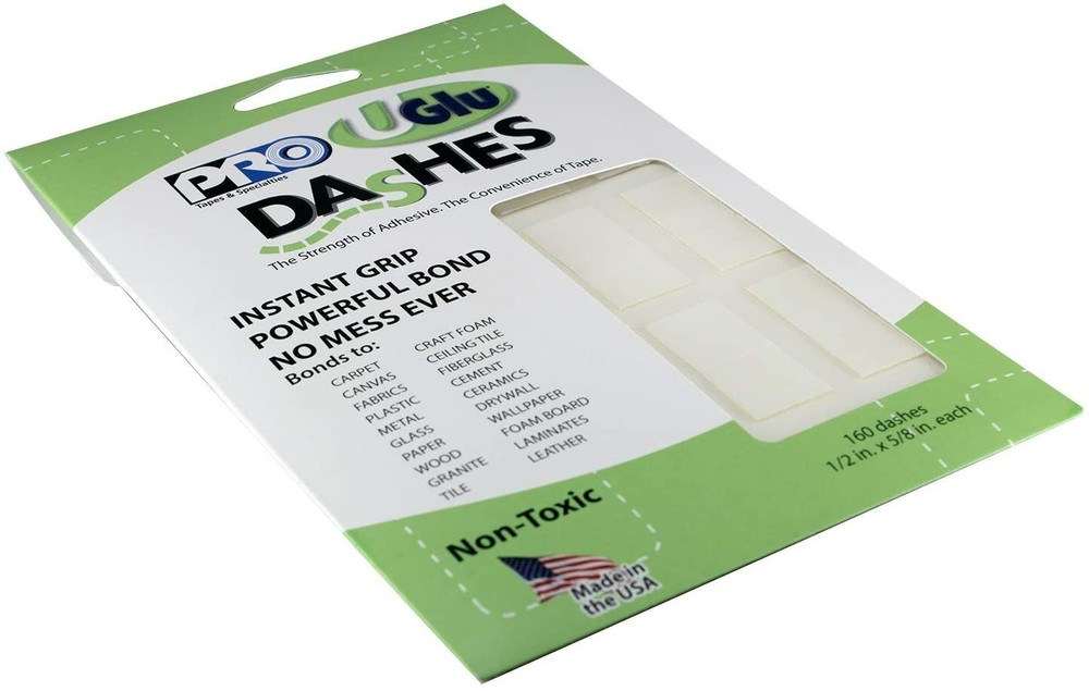 UGlu Dashes 160pc 1/2"x5/8" -w