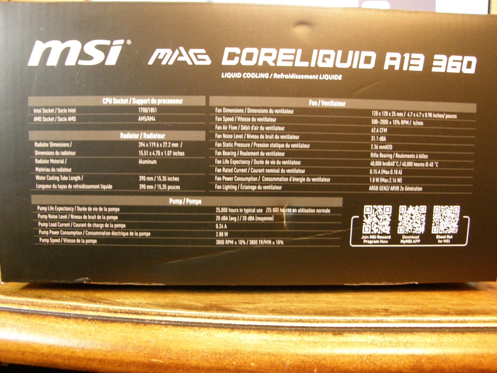 MSI MAG Coreliquid A13 360 black
