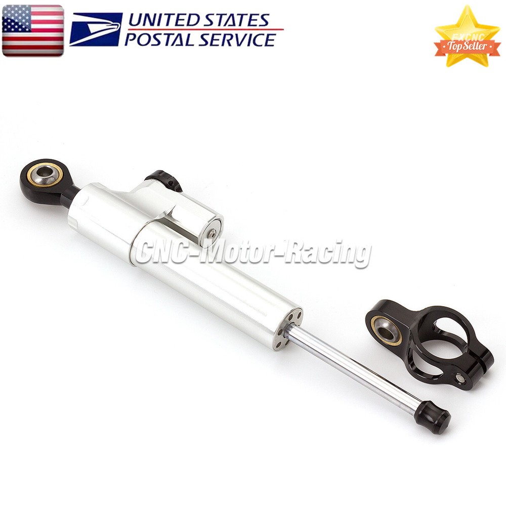 CNC Steering Damper Stabilizer Linear Reversed Shock Universal Aluminum Piston