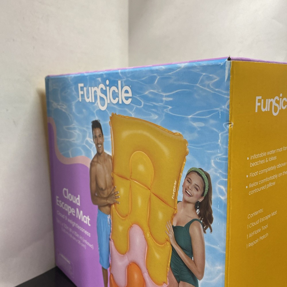 Funsicle 6 ft Cloud Escape Inflatable Water Lounge Mat - Open Box