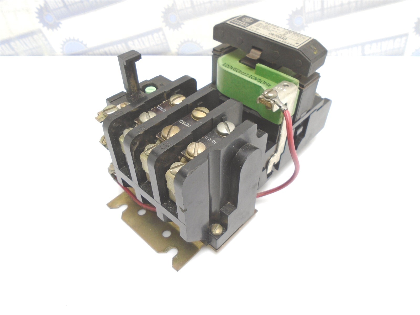 GE - CR206A0 - SIZE 00 STARTER CONTACTOR 9A - 115-575V - 1/3-2HP - 110/120V Coil