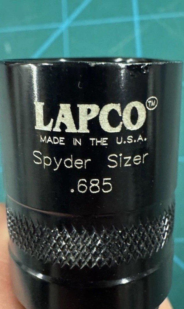 LAPCO .685 bore sizer: Spyder thread. Rare!