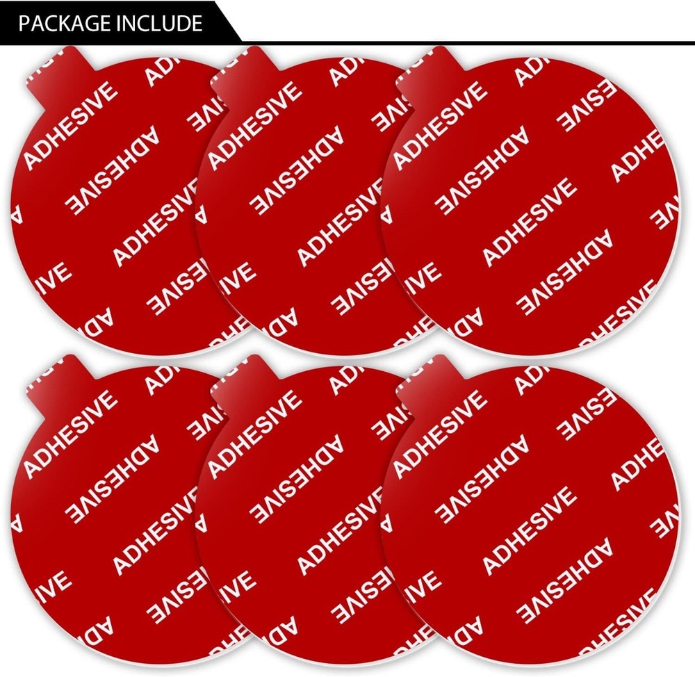 AZXYI Sticky Adhesive Replacement for Windshield Camera Holder, 6pcs Red