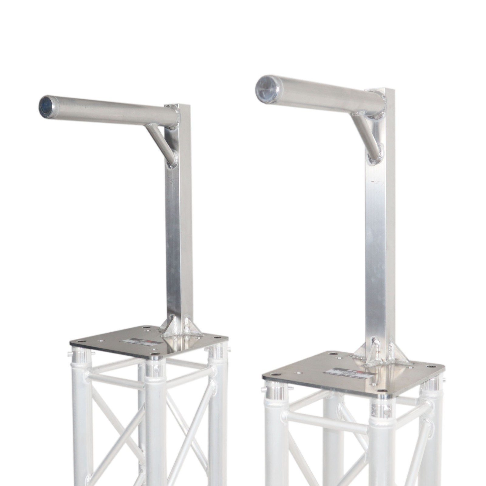 2 prox lighting truss mount top plates w/ arm for overhead stage dj lighting