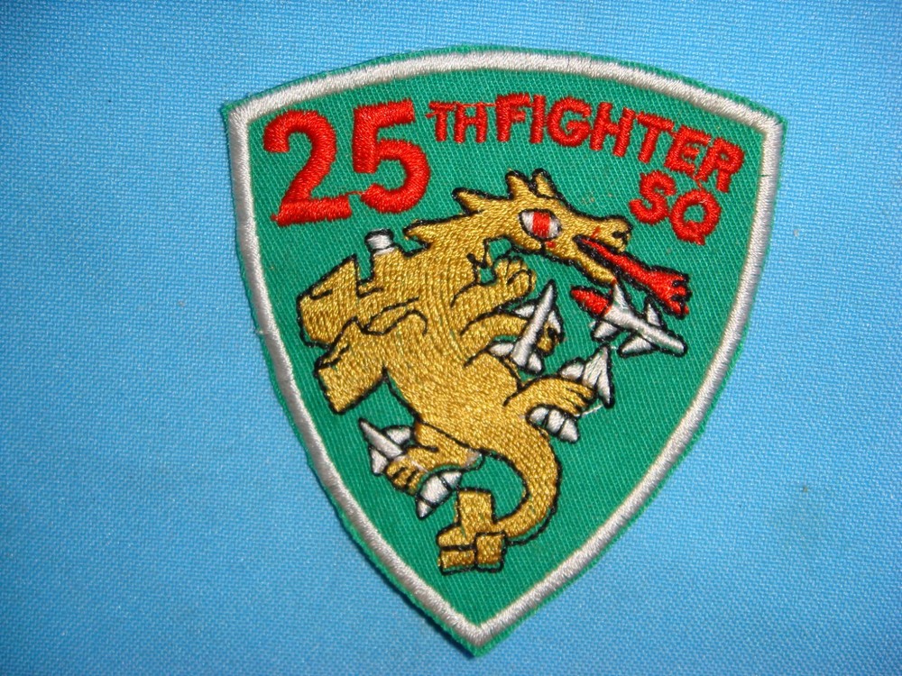 VIETNAM WAR PATCH, US AIR FORCE 25th FIGHTER SQUADRON