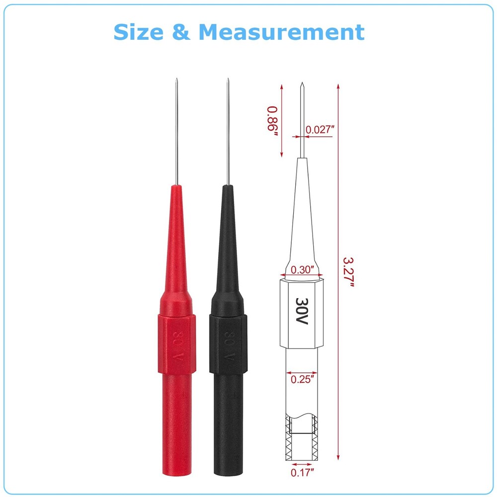 Multimeter Voltmeter Cable Ultra Fine Needle Tester Unique Probe Test Lead cord