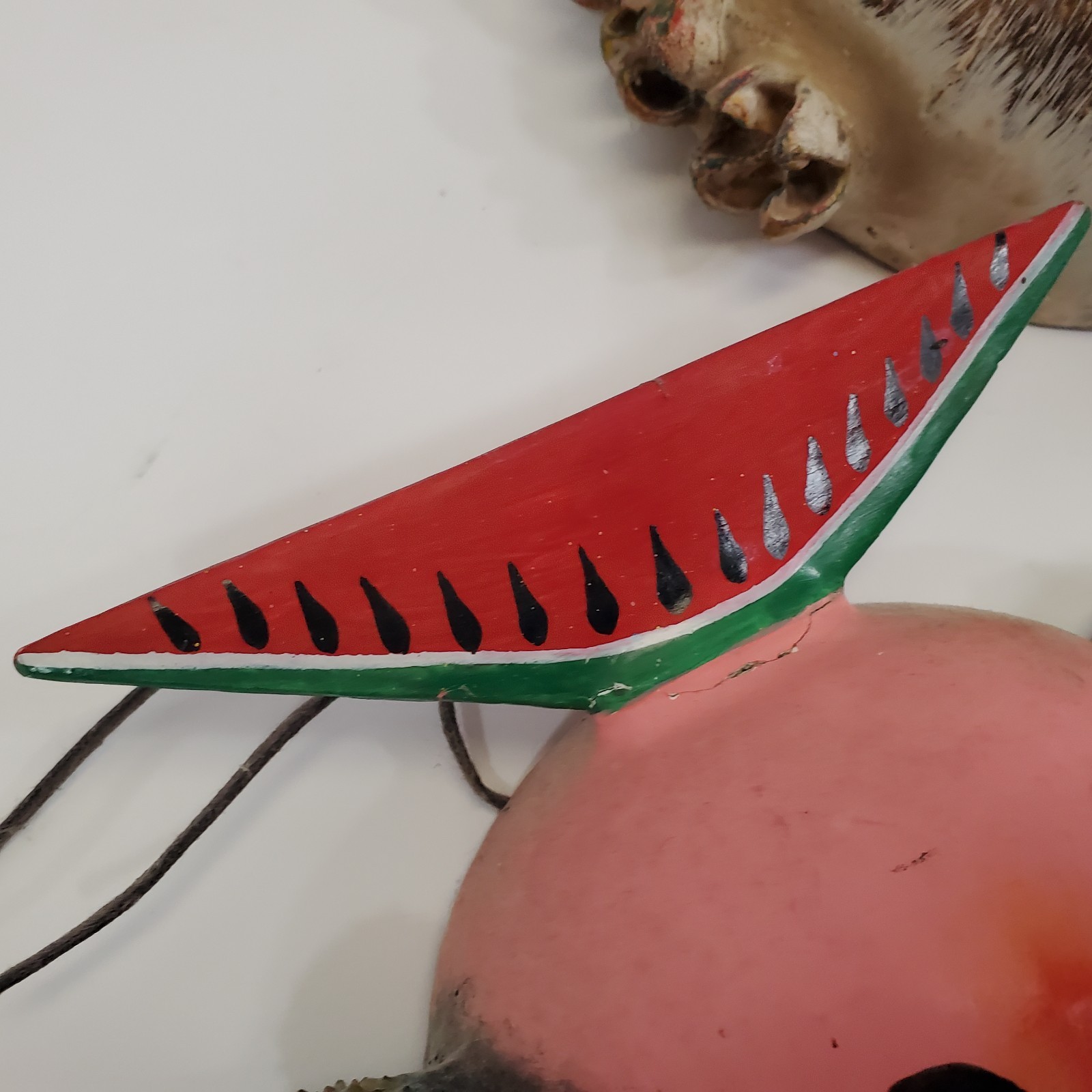 Vintage Lot of 3 Mexican Coconut Shell Folk Art Masks Guerrero Wall Decor