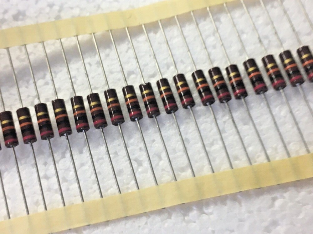 50PCS 20K 1/2W 5% CARBON COMP. RESISTOR