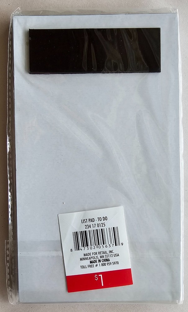 Magnetic Notepad -To Do List - Shopping Pad