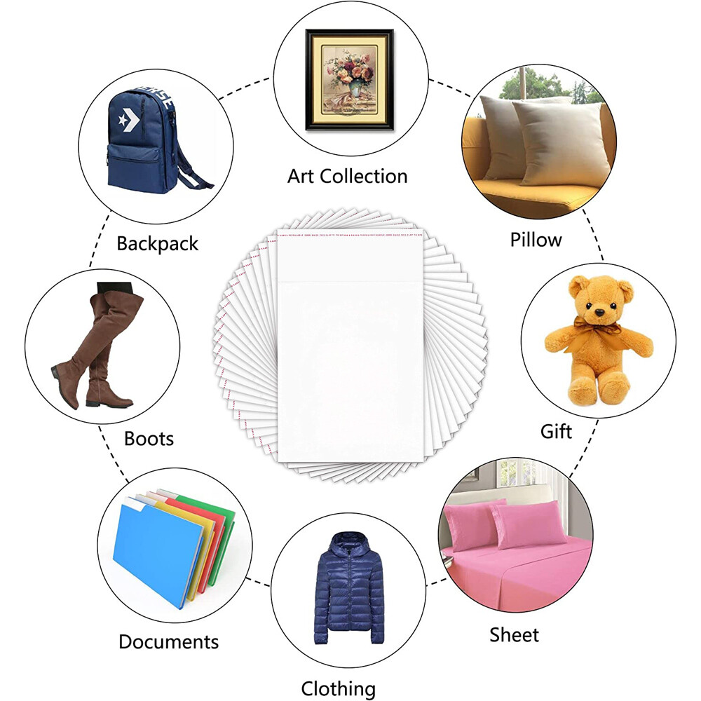 Clear Self Adhesive Resealable Cellophane Bags Seal Cello Lip & Tape Poly OPP US