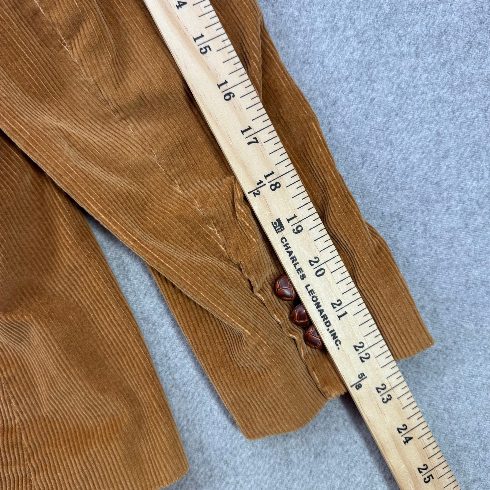 Vintage 70s Danlee Corduroy Sport Coat Blazer Brown Wide Wale Mens 40 Preppy Ivy