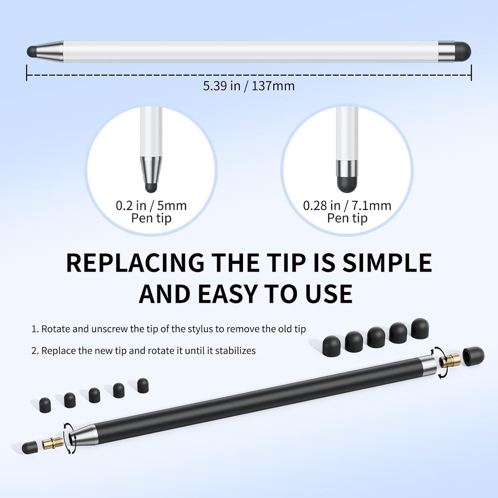 10Pcs Touchscreen Stylus Pens – Instant Use with Scratch Protection Features